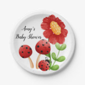 Ladybug Baby shower Paper Bord (Voorkant)