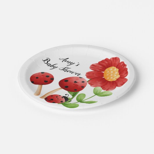 Ladybug Baby shower Paper Bord (Gekanteld)