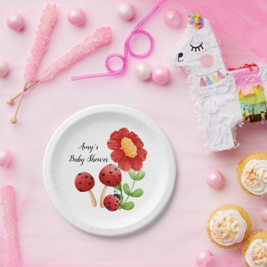 Ladybug Baby shower Paper Bord (Feest)