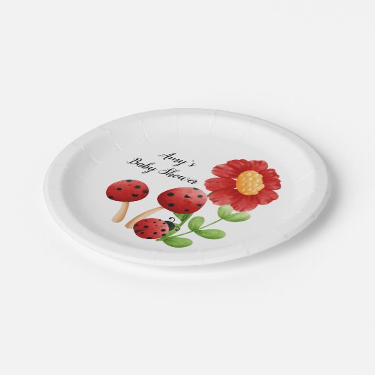 Ladybug Baby shower Paper Bord (Gekanteld)