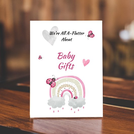 Ladybug Baby shower Poster