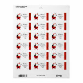 Ladybug Baby shower retour adreslabels Etiket (Full Sheet)