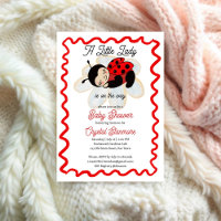 Ladybug baby shower schattig bug kleine dame