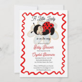 Ladybug baby shower schattig bug kleine dame kaart (Voorkant)