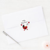 Ladybug Baby shower Stickers Labels (Envelop)