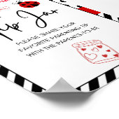 Ladybug Baby shower teken Poster (Hoek)