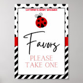 Ladybug Baby shower teken Poster (Voorkant)