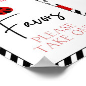 Ladybug Baby shower teken Poster (Hoek)