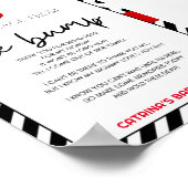 Ladybug Baby shower teken Poster (Hoek)