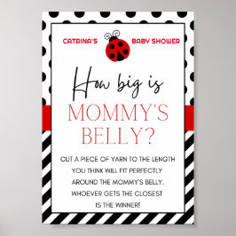 Ladybug Baby shower teken Poster