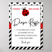 Ladybug Baby shower teken Poster (Voorkant)