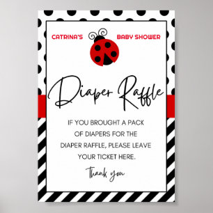 Ladybug Baby shower teken Poster