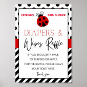 Ladybug Baby shower teken Poster (Voorkant)