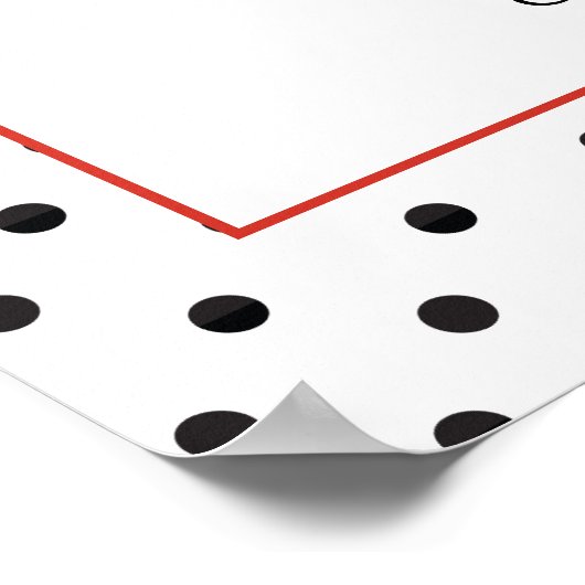 Ladybug baby shower welkomstbord poster - groot (Hoek)