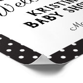 Ladybug baby shower welkomstteken poster (Hoek)