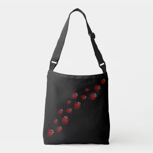Ladybug Bags Cute Ladybug Ladybird Art Canvas tass Crossbody Tas (Voorkant)