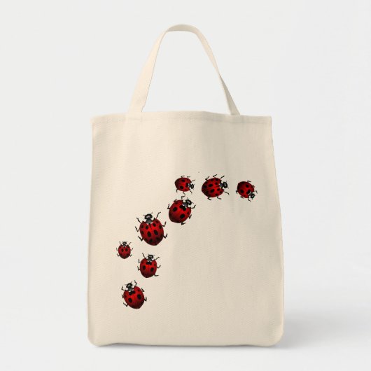 Ladybug Bags Cute Ladybug Ladybird Art Canvas tass Tote Bag (Voorkant)