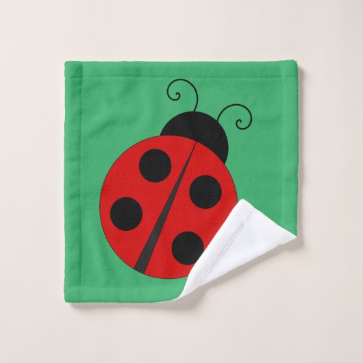 Ladybug Bath-handdoekset Bad Handdoek (Wasdoekje)