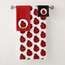 Ladybug Bathroom Towel Set