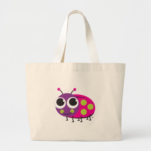 Ladybug Beach Bag Grote Tote Bag (Voorkant)