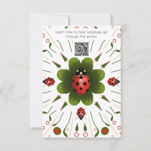 Ladybug Bedankkaart (Achterkant)