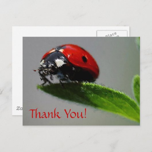 LadyBug bedankt! Briefkaart (Voorkant / Achterkant)