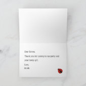 Ladybug bedankt je briefkaart (Binnen)