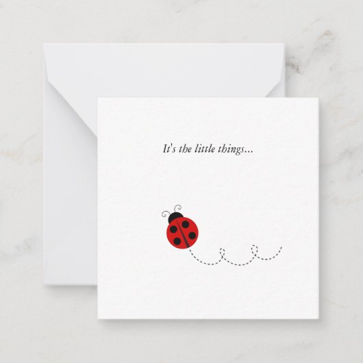 Ladybug - Bedankt voor je briefkaart (Voorkant)