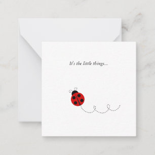 Ladybug - Bedankt voor je briefkaart