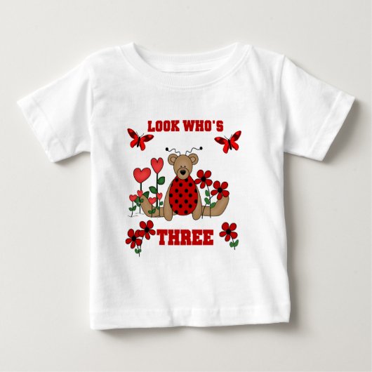 Ladybug Beer 3e Verjaardag Tshirts (Voorkant)