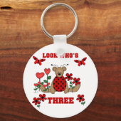 Ladybug Beer 3e Verjaardag Tshirts Sleutelhanger (Voorkant)