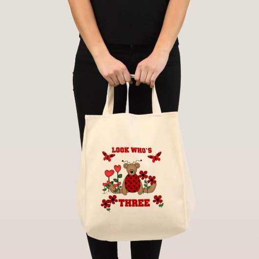 Ladybug Beer 3e Verjaardag Tshirts Tote Bag (Voorkant (product))