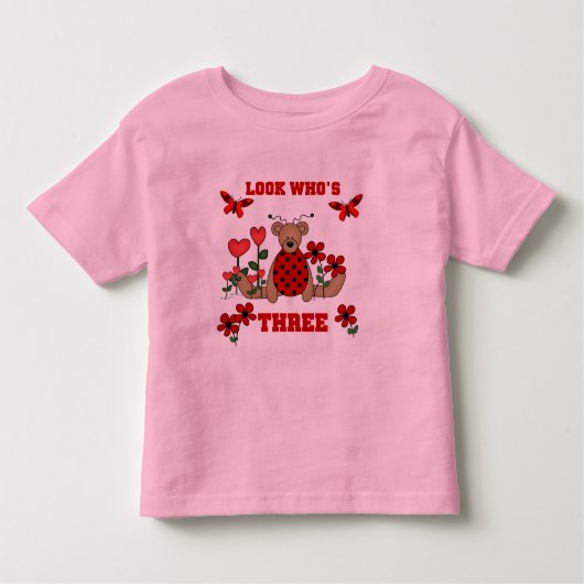 Ladybug Beer 3rd Birthday Tshirts (Voorkant)
