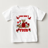 Ladybug Beer 4e Verjaardag Tshirts en geschenken (Voorkant)