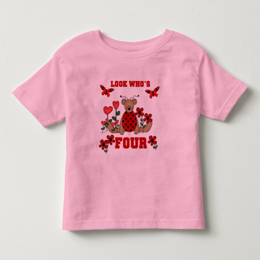 Ladybug Beer 4e Verjaardag Tshirts en geschenken (Voorkant)
