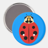Ladybug Beetle Red Magneet (Voorkant / Achterkant)