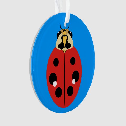 Ladybug Beetle Red Ornament (voorkant)