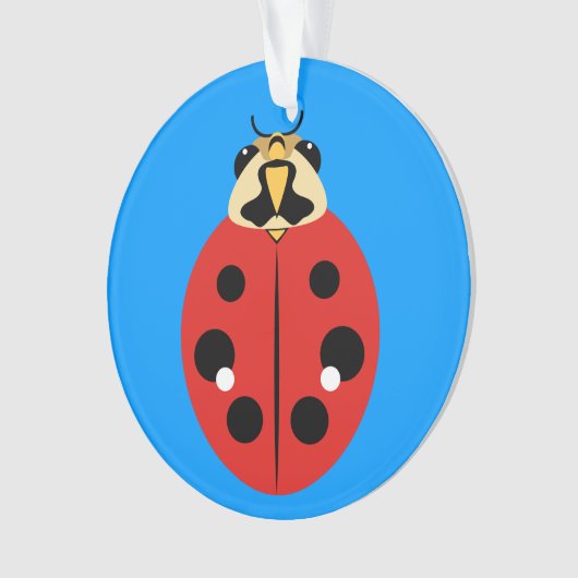 Ladybug Beetle Red Ornament (voorkant)