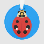 Ladybug Beetle Red Ornament (voorkant)