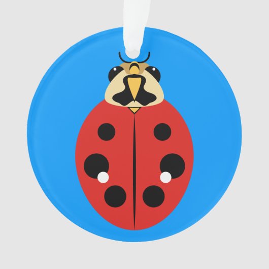 Ladybug Beetle Red Ornament (voorkant)