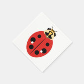 Ladybug Beetle Red Servetten (Hoek)