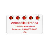 Ladybug Beetles personaliseren Label (Voorkant)