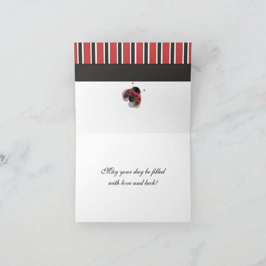 Ladybug Bicycle Kaart (Binnen)