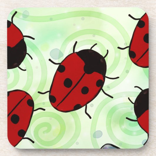 Ladybug Bier Onderzetter (Voorkant)