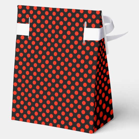 Ladybug Birthday Favor Box - Polka Dot Bedankdoosjes (Achterkant)
