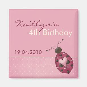 Ladybug ・ Birthday Invitation Magnet
