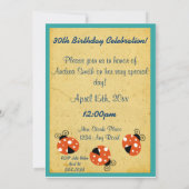 Ladybug Birthday Kaart (Achterkant)