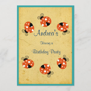 Ladybug Birthday Kaart