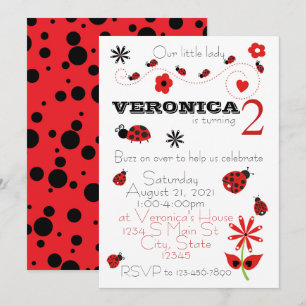 Ladybug Birthday Kaart