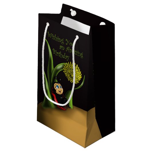 Ladybug Birthday Klein Cadeauzakje (Voorkant Gekanteld)